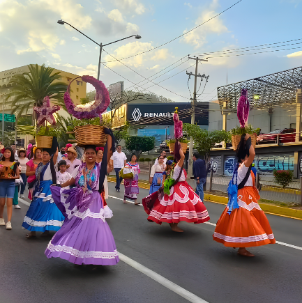 Participación en Calenda Oaxaqueña